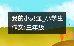 我的小靈通_小學(xué)生作文:三年級