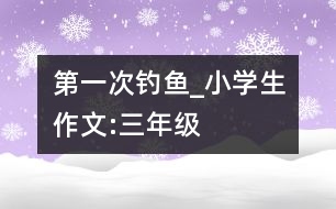 第一次釣魚(yú)_小學(xué)生作文:三年級(jí)