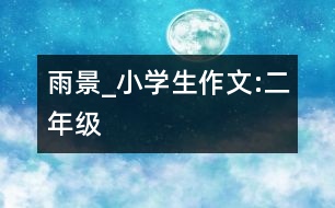 雨景_小學生作文:二年級