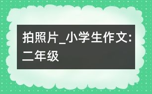 拍照片_小學(xué)生作文:二年級