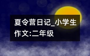 夏令營日記_小學生作文:二年級