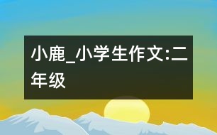小鹿_小學(xué)生作文:二年級