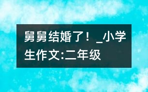 舅舅結(jié)婚了！_小學(xué)生作文:二年級