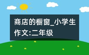 商店的櫥窗_小學生作文:二年級
