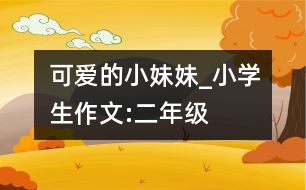 可愛的小妹妹_小學(xué)生作文:二年級