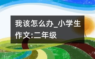 我該怎么辦_小學(xué)生作文:二年級(jí)