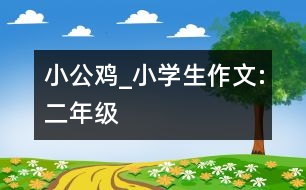 小公雞_小學(xué)生作文:二年級