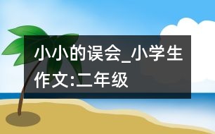小小的誤會(huì)_小學(xué)生作文:二年級