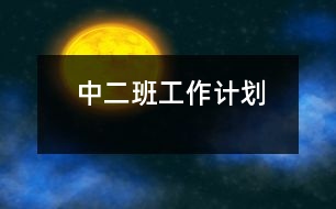 中二班工作計劃
