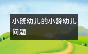 小班幼兒的小齡幼兒?jiǎn)栴}