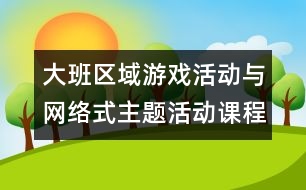 大班區(qū)域游戲活動與網絡式主題活動課程