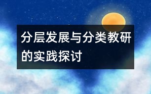 分層發(fā)展與分類教研的實踐探討