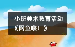  小班美術(shù)教育活動：《網(wǎng)魚嘍！》