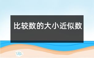 比較數(shù)的大小、近似數(shù)