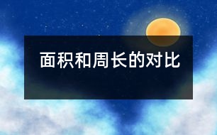 面積和周長(zhǎng)的對(duì)比