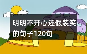 明明不開心還假裝笑的句子120句