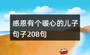 感恩有個(gè)暖心的兒子句子208句