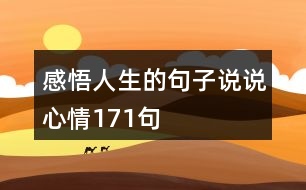 感悟人生的句子說說心情171句