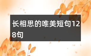 長(zhǎng)相思的唯美短句128句