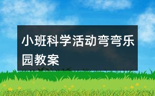 小班科學(xué)活動彎彎樂園教案