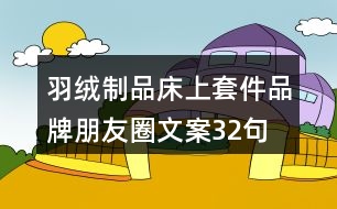 羽絨制品、床上套件品牌朋友圈文案32句