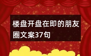 樓盤開(kāi)盤在即的朋友圈文案37句