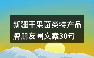 新疆干果、菌類特產(chǎn)品牌朋友圈文案30句