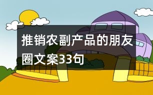 推銷(xiāo)農(nóng)副產(chǎn)品的朋友圈文案33句