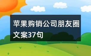 蘋(píng)果購(gòu)銷(xiāo)公司朋友圈文案37句