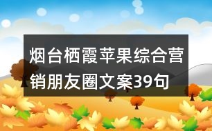 煙臺(tái)棲霞蘋(píng)果綜合營(yíng)銷朋友圈文案39句