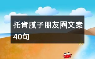 托肯膩?zhàn)优笥讶ξ陌?0句