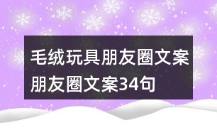 毛絨玩具朋友圈文案、朋友圈文案34句