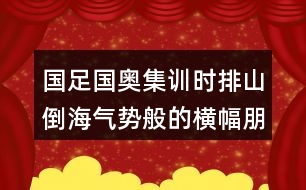 國足國奧集訓(xùn)時(shí)排山倒海氣勢(shì)般的橫幅朋友圈文案40句