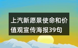上汽新愿景、使命和價值觀宣傳海報39句
