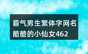 霸氣男生繁體字網名—酷酷的小仙女462個