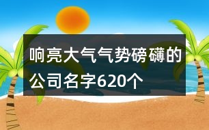 響亮大氣氣勢磅礴的公司名字620個(gè)
