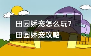 田園嬌寵怎么玩？ 田園嬌寵攻略
