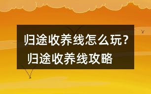歸途收養(yǎng)線怎么玩？ 歸途收養(yǎng)線攻略