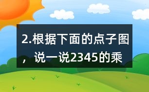 2.根據(jù)下面的點(diǎn)子圖，說(shuō)一說(shuō)2,3,4,5的乘法口訣