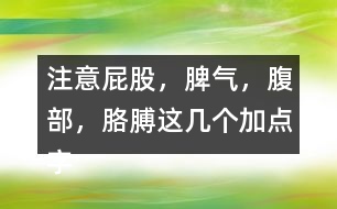 注意“屁股，脾氣，腹部，胳膊”這幾個(gè)加點(diǎn)字說說你的發(fā)現(xiàn)