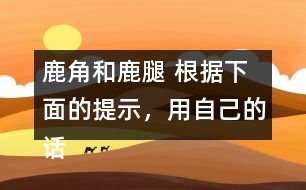 鹿角和鹿腿 根據(jù)下面的提示，用自己的話講講這個故事。