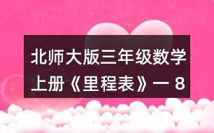 北師大版三年級數(shù)學(xué)上冊《里程表》（一） 813 -689求的是哪兩個城市之間的里程?畫一畫，說一說。