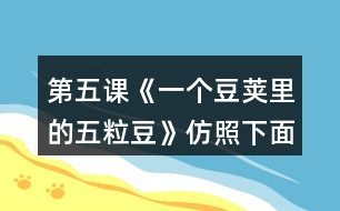 第五課《一個豆莢里的五粒豆》仿照下面的問題清單整理大家提出的問題，說說你有什么發(fā)現(xiàn)。