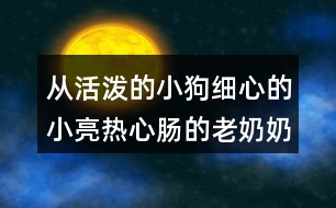 從活潑的小狗細(xì)心的小亮熱心腸的老奶奶中選一個(gè)仿寫(xiě)