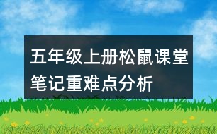 五年級上冊松鼠課堂筆記重難點分析