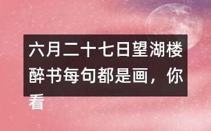 六月二十七日望湖樓醉書每句都是畫，你看到怎樣的畫面？