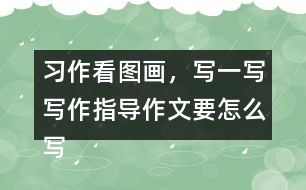 習(xí)作：看圖畫，寫一寫寫作指導(dǎo)作文要怎么寫