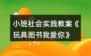 小班社會實(shí)踐教案《玩具、圖書我愛你》反思