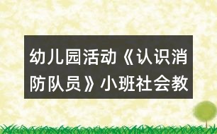 幼兒園活動(dòng)《認(rèn)識消防隊(duì)員》小班社會(huì)教案反思