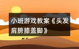 小班游戲教案《頭發(fā)、肩膀、膝蓋、腳》反思